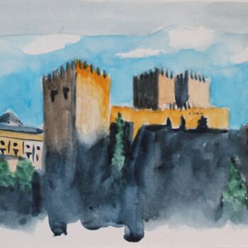 Dessin intitulée "alhambra-azul.jpg" par Tejera Macaon, Œuvre d'art originale, Autre