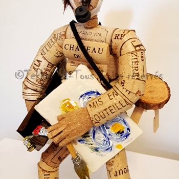 Sculpture intitulée "Van Gogh" par Tekkamaki, Œuvre d'art originale