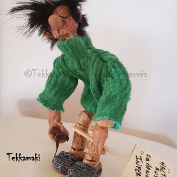 Scultura intitolato "Gaston Lagaffe" da Tekkamaki, Opera d'arte originale