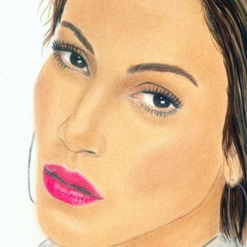 Zeichnungen mit dem Titel "Jennifer Lopez" von Tekkamaki, Original-Kunstwerk, Andere