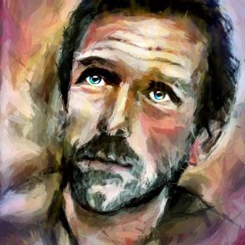 Digital Arts titled "Hugh Laurie" by Tekkamaki, Original Artwork, Other