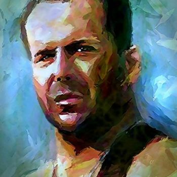 Artes digitais intitulada "Bruce Willis" por Tekkamaki, Obras de arte originais, Outro