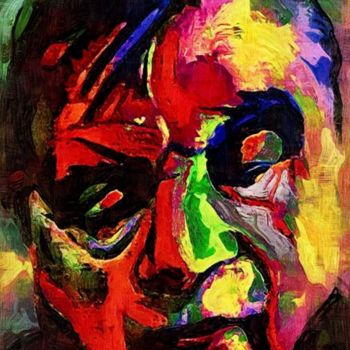 Digital Arts titled "Francis Bacon" by Tekkamaki, Original Artwork, Digital Painting