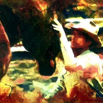 Digital Arts titled "Robert Redford" by Tekkamaki, Original Artwork, Digital Painting