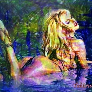 Digital Arts titled "Pamela Anderson" by Tekkamaki, Original Artwork, Digital Painting