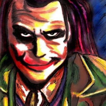 Peinture intitulée "Heath Ledger" par Tekkamaki, Œuvre d'art originale