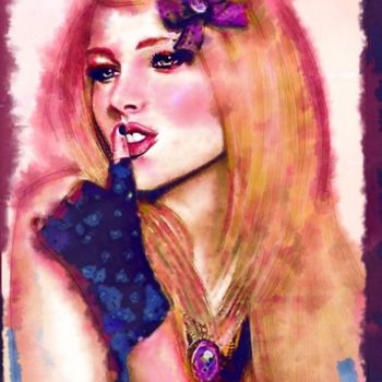 Картина под названием "Avril Lavigne" - Tekkamaki, Подлинное произведение искусства