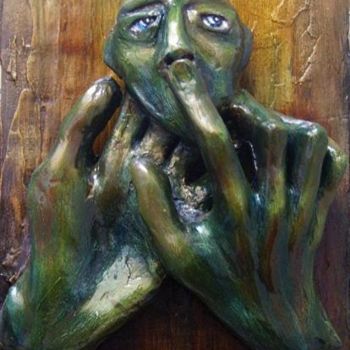 Sculpture titled "Silences Sculptés" by Tekkamaki, Original Artwork, Terra cotta