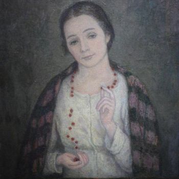 Painting titled "Бусы рассыпались" by Vladimir Telin, Original Artwork