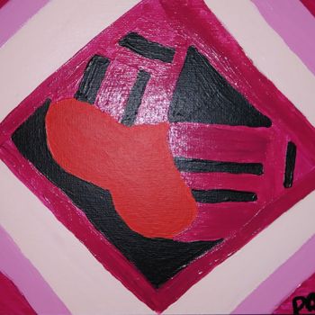 Painting titled "Love in the Shape o…" by Liana Chiang, Original Artwork, Acrylic