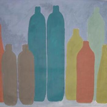 绘画 标题为“bottle painting 4” 由Paul Stapleton, 原创艺术品, 油