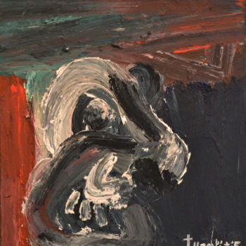 Painting titled "Scream" by Theo Kamp, Original Artwork, Acrylic