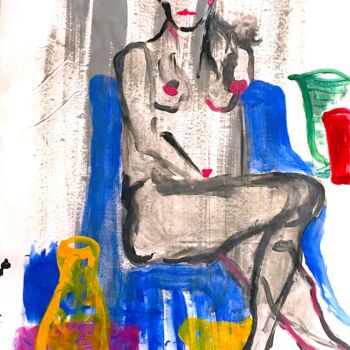 Painting titled "A Margarita please…" by Téoua, Original Artwork, Acrylic