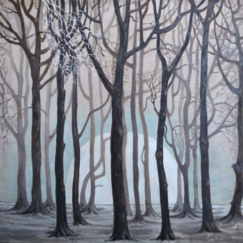 제목이 "Холодный лес"인 미술작품 Terdolla로, 원작, 기름