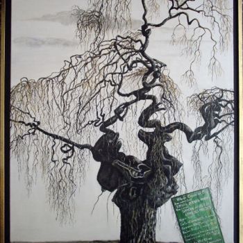 Malerei mit dem Titel "L'arbre des pagodes…" von Térégia, Original-Kunstwerk