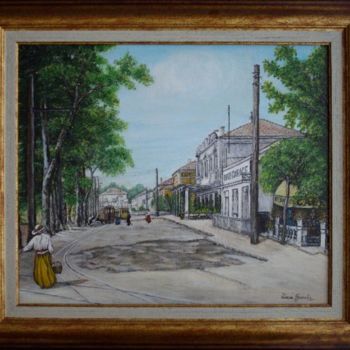 Malerei mit dem Titel "Quartier de la gare…" von Térégia, Original-Kunstwerk