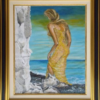 Painting titled "La naîade" by Térégia, Original Artwork