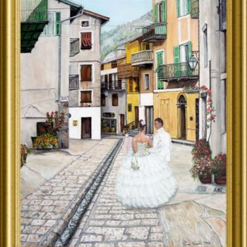 Pintura titulada "mariage à st martin…" por Térégia, Obra de arte original