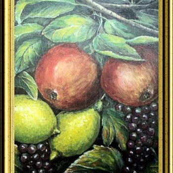 Painting titled "Fruits" by Térégia, Original Artwork