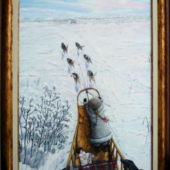 Painting titled "Mon enfance en Polo…" by Térégia, Original Artwork