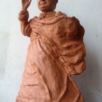 Escultura titulada "Jean Paul II" por Térégia, Obra de arte original