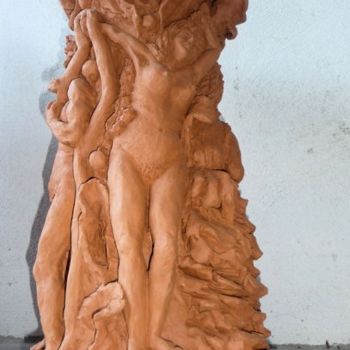 Sculpture titled "Cache pot." by Térégia, Original Artwork