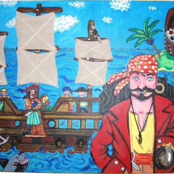 Painting titled "Piratas" by Iupilupi, Original Artwork