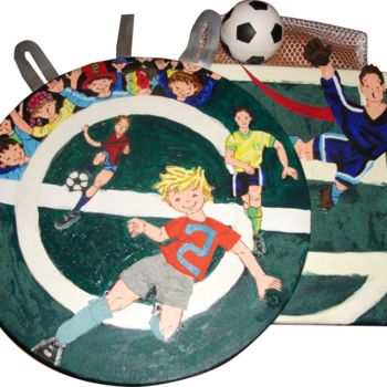 Pintura titulada "Futebol" por Iupilupi, Obra de arte original