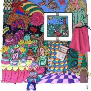 Pintura intitulada "Wonderland" por Iupilupi, Obras de arte originais