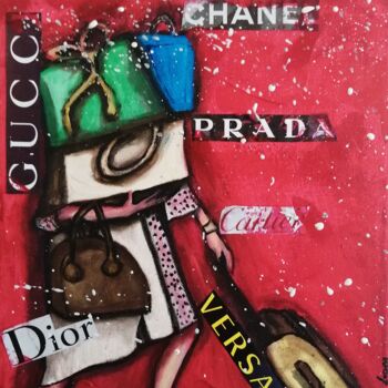 Painting titled "Christmas time bala…" by Teresa Lopes, Original Artwork, Acrylic