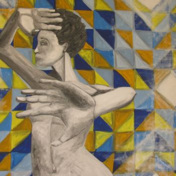 Pintura titulada "Angelina #artistsup…" por Teresa Rojão, Obra de arte original, Acrílico