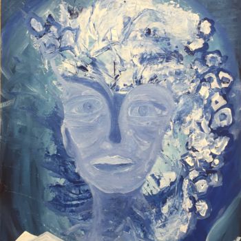 Peinture intitulée "O homem da neve #ar…" par Teresa Rojão, Œuvre d'art originale, Acrylique