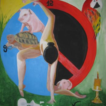 Pintura intitulada "Engano dor e luz #a…" por Teresa Rojão, Obras de arte originais, Acrílico