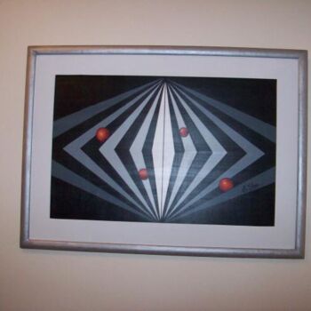 Pintura titulada "En el espacio II" por Teresa Sheinquerman (T. Shein), Obra de arte original, Oleo