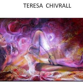 Painting titled "Mariola" by Chivrall, Original Artwork, Other Mounted on Wood Stretcher frame