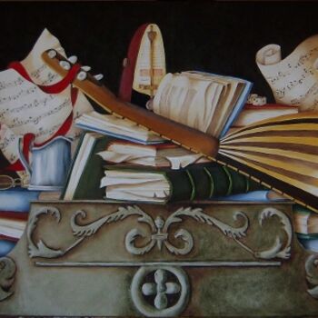 Painting titled "olio-su-tela-100x50…" by Teresa Grotteria, Original Artwork, Oil