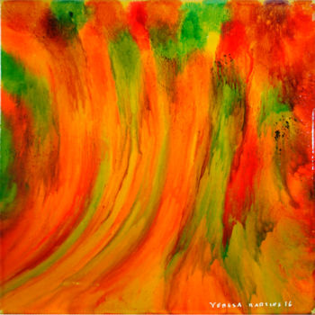 Pittura intitolato "Trees" da Teresa Martins, Opera d'arte originale, Altro