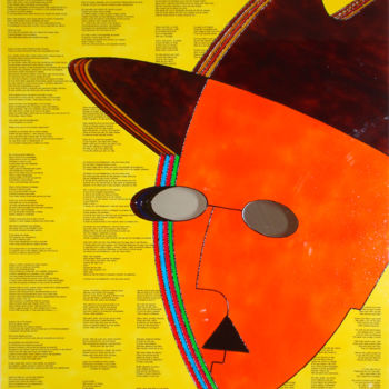 Malerei mit dem Titel "Pessoa" von Teresa Martins, Original-Kunstwerk, Andere