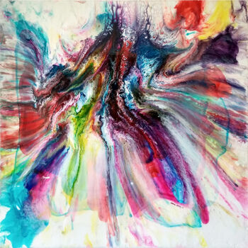 "Dance2" başlıklı Tablo Teresa Martins tarafından, Orijinal sanat, Vitray boyama