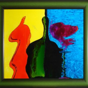 Pittura intitolato "Copo de vinho" da Teresa Martins, Opera d'arte originale