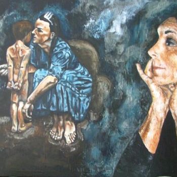 Painting titled "ETERNAMENTE PAULA" by Teresa Nery, Original Artwork