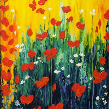 Pintura titulada "HAPPY DAY" por Teresa Wegrzyn, Obra de arte original