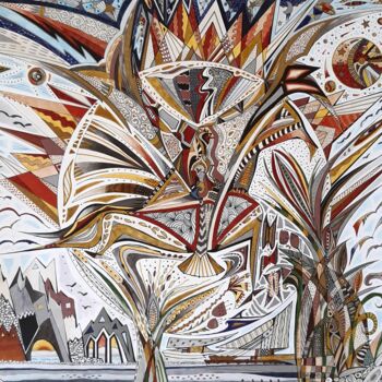 Desenho intitulada "Sorcellerie" por Tereza De Almeida De Giorgi (Kaomento), Obras de arte originais, Tinta