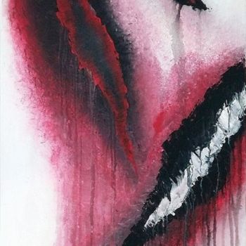 Malerei mit dem Titel ""demon-stration"" von Tereza Vrdoljak, Original-Kunstwerk, Acryl