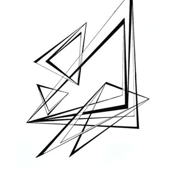 Zeichnungen mit dem Titel "3."triangular"" von Tereza Vrdoljak, Original-Kunstwerk, Marker
