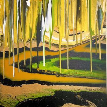 Peinture intitulée "Paysage de Rêve" par Teresa Kosakowska-Cholody, Œuvre d'art originale, Acrylique