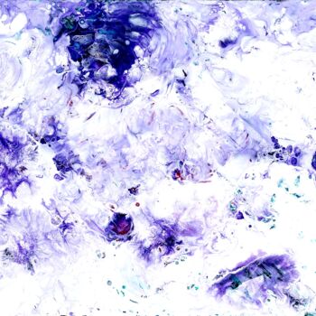 Painting titled "Purple Haze" by Terrance Longtin, Original Artwork, Acrylic Mounted on Wood Stretcher frame