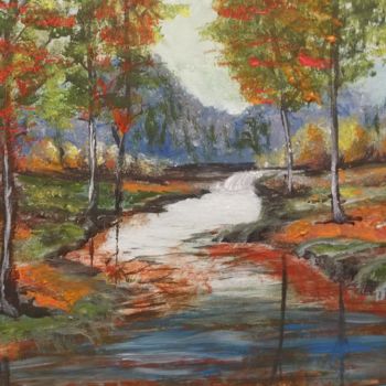 Painting titled "Seasons" by Terri Da Silva, Original Artwork, Acrylic