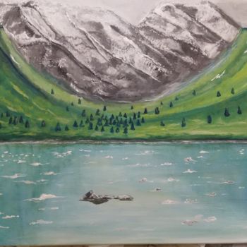 Painting titled "Alaska" by Terri Da Silva, Original Artwork, Acrylic