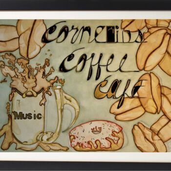 "One Last Doughnut" başlıklı Tablo Terry Cornelius tarafından, Orijinal sanat, Suluboya